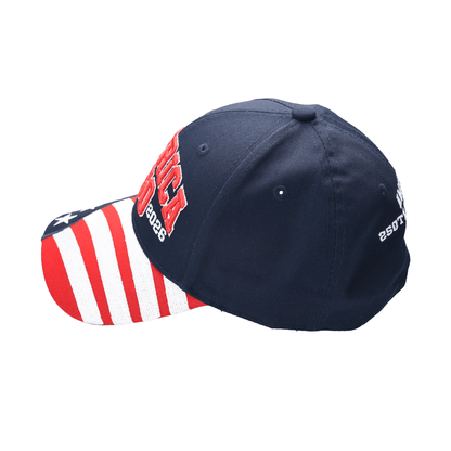 America 250th Anniversary Cap – American Flag Bill | Patriotic Cotton Twill Hat